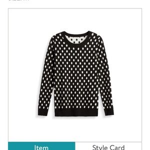 Stitch Fix 41 Hawthorne Hideon Polka Dot Sweater M